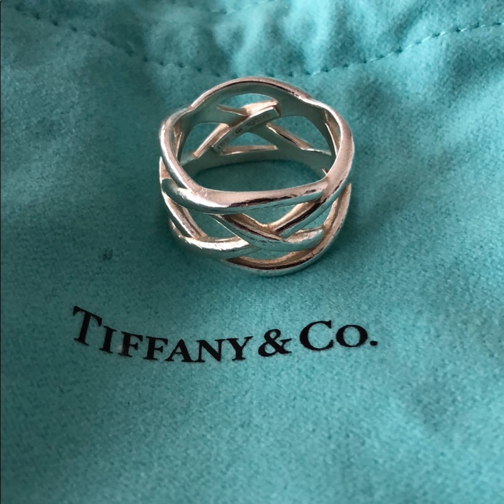 Tiffany woven ring